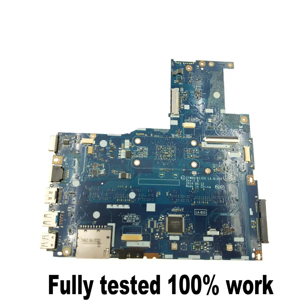 ZIWB0/B1/E0 LA-B102P for Lenovo B50-30 laptop motherboard with N2830 N2840 N2930 N2940 N3530 N3540 CPU 5B20G46149 5B20G46258