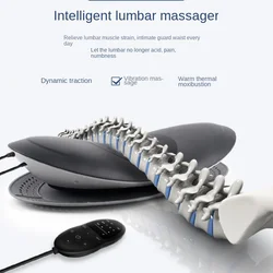 Curved Lumbar Massager Soothing Lower Back Traction Spinal Device Treating Lower Back Pain Neck Pain Rechargeable Device