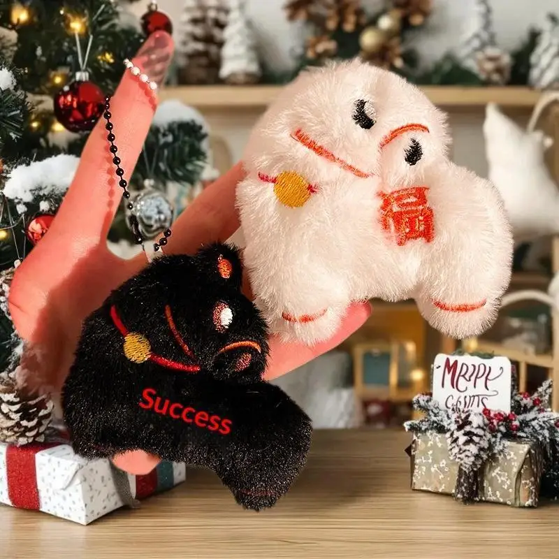 Urocza maskotka z okazji Roku Konia, pluszowa lalka, breloczek, zawieszka do torby, chiński Nowy Rok, błogosławieństwo, pamiątka, prezent.