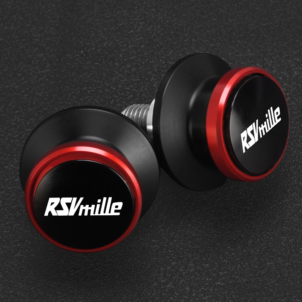 

For Aprilia RSVMILLE RSV MILLE 1999-2022 2023 2024 2025 2026 Motorcycle Accessories 6MM Swingarm Spools Stand Screws Sliders