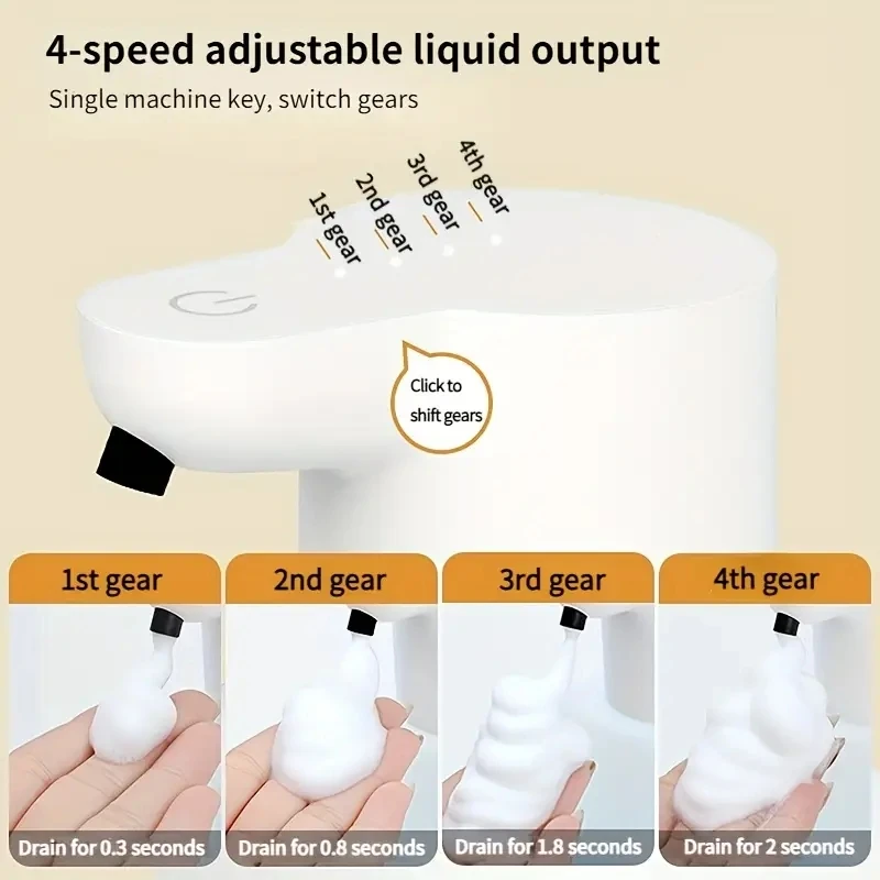 500ML Touchless Wall-Mounted Infrared Automatic Sense Kitchen Soap Dispenser IPX5 Waterproof Electric Hand Dish Washing Machine
