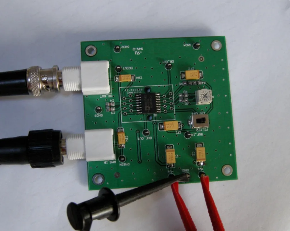 AD637 module RMS detection module data collection