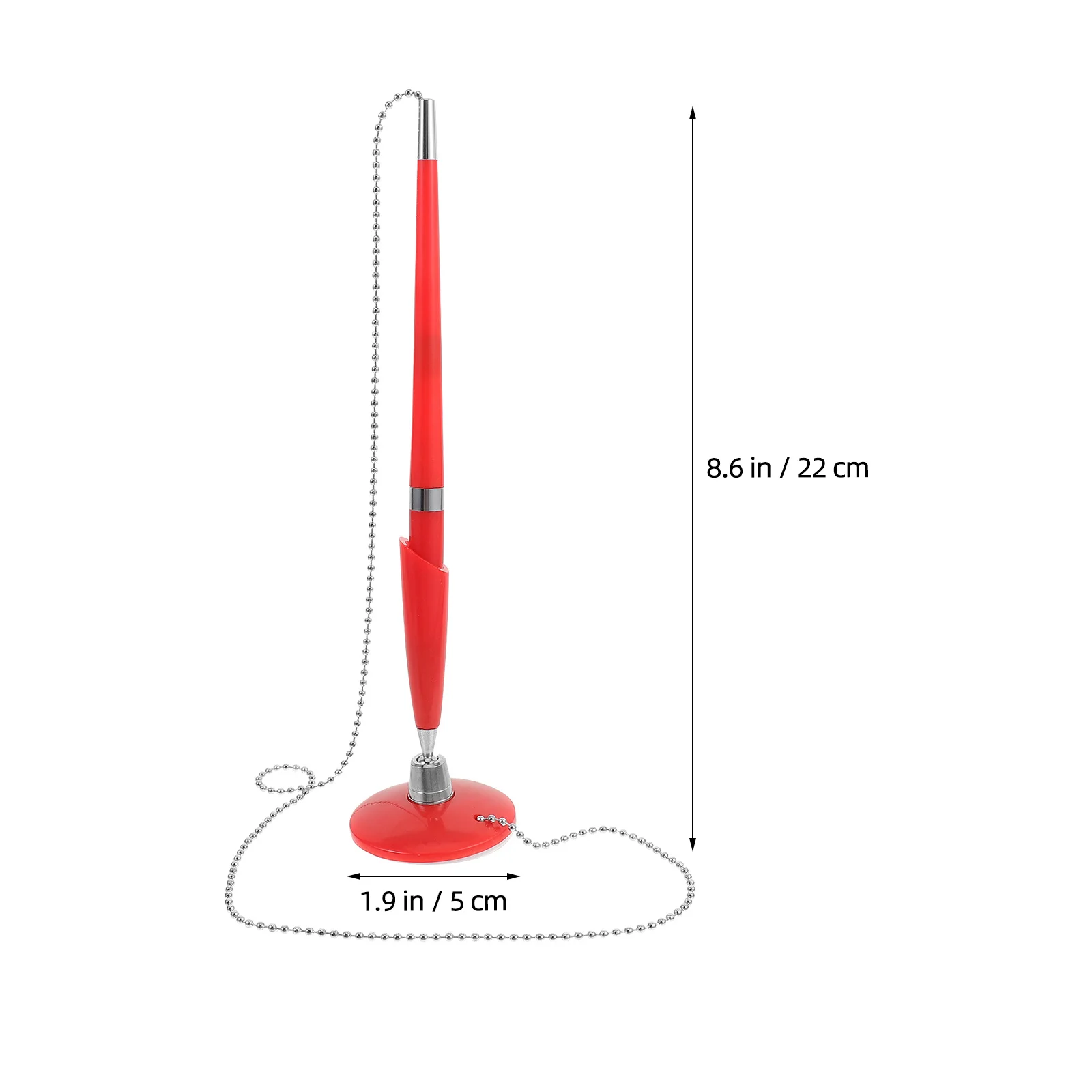 Business Signature Pen with Table Fixed Stand Lightweight Comfortable Grip Ballpoint Pen for Office Desk Hotel Guest Book