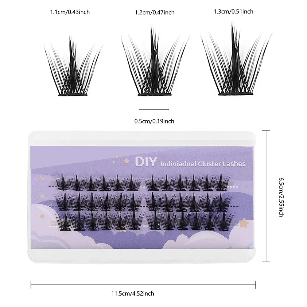 Individuele Wimpers 36 Clusters Zacht Lint Gesegmenteerde Valse Bundels Wimpers Diy Individuele Clusters Lash Extensions