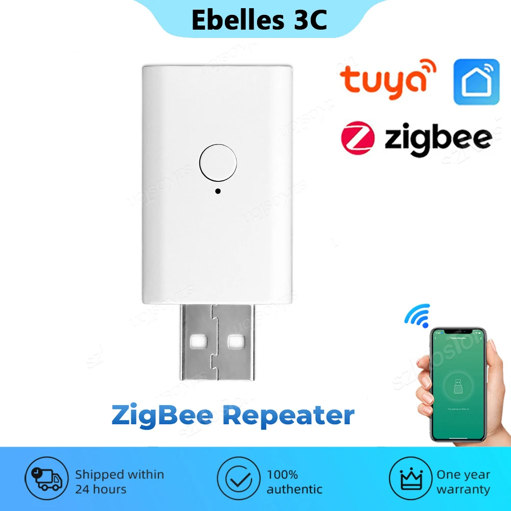 Ripetitore di segnale Tuya ZigBee Smart Life Mini USB Amplificatore di segnale Extender Funziona con ZigBee Gateway Automazione di dispositivi