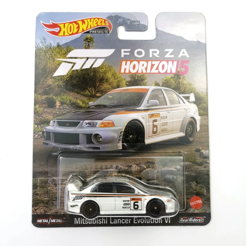 

Hot Wheels Premium Cars MITSUBISHI LANCER EVOLUTION Forza Horizon 5 1/64 Collectibles Die-cast Model Toy Vehicles DMC55