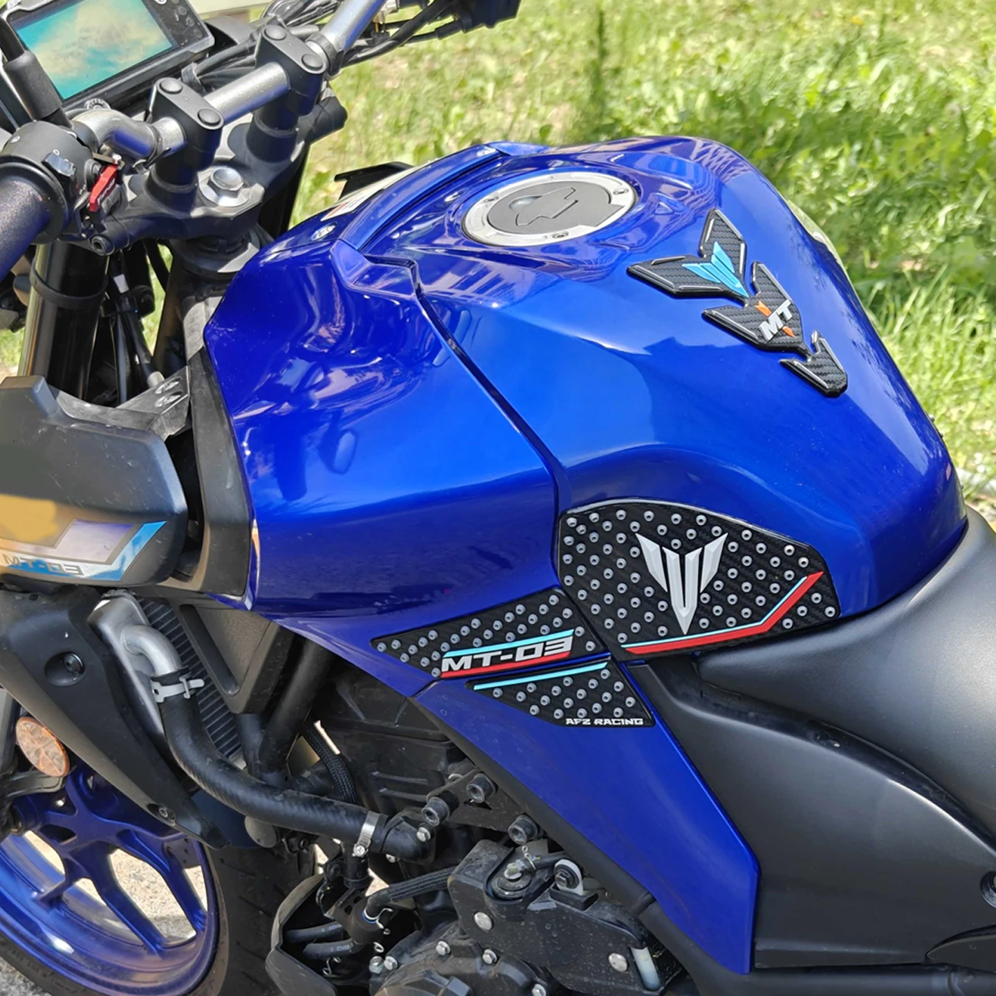 For Yamaha MT-03 MT-25 MT03 MT 25 MT 03 2020-2026  Motorcycle Stickers Tank Pad Non-slip Sticker Knee Protector Pad Side Sticker