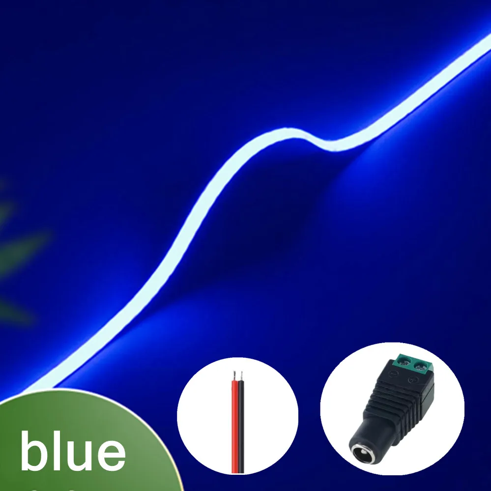 3mm Ultra Dunne 12V Kleurrijke COB LED Strip Dimbaar 3000K 4000K 6000K Hoge Dichtheid Flexibel Licht 400LEDs Voor DIY Home Decor Lamp