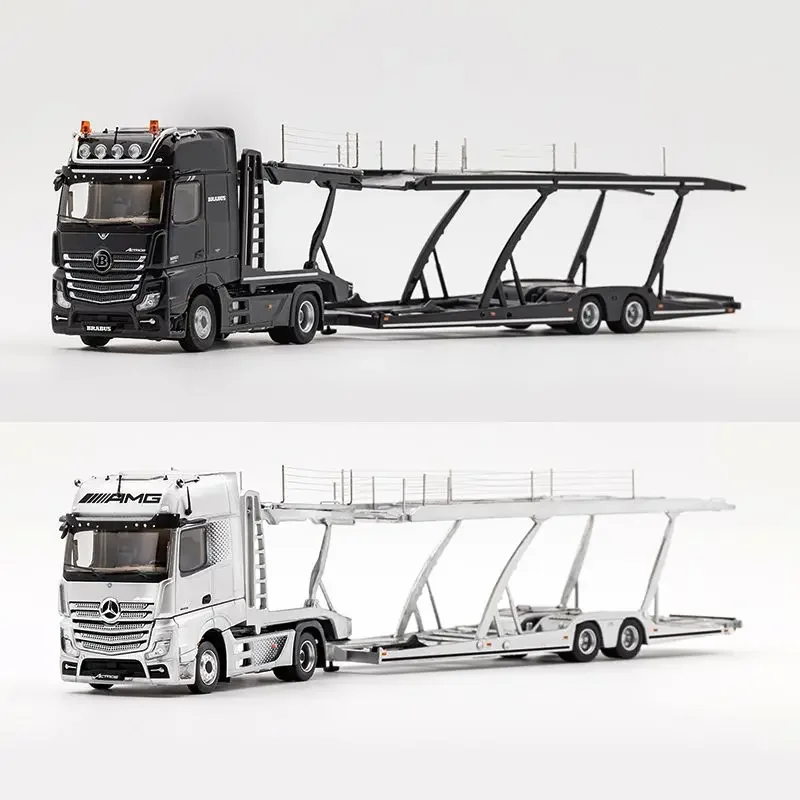 

GCD 1:64 Actros Double Decker Car Trailer LHD Diecast Model Car