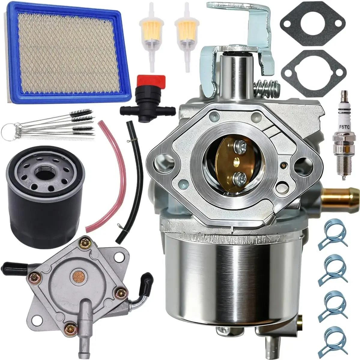 FE290 Carburetor Fit for Golf Cart Club Car DS Precedent Turf Carryall Carb W/Fuel Pump、Air Filter、Oil Filter，Replaces 101805601