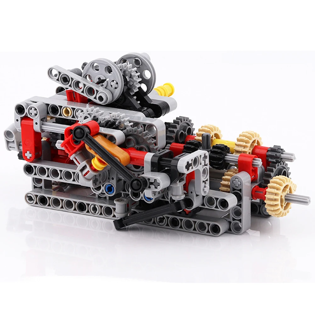 6 8 Velocità Cambio Manuale MOC Building Blocks Versione USA Trasmissione UK DE Versione Tecnica Compatibile Modello di Auto Giocattoli per I Bambini