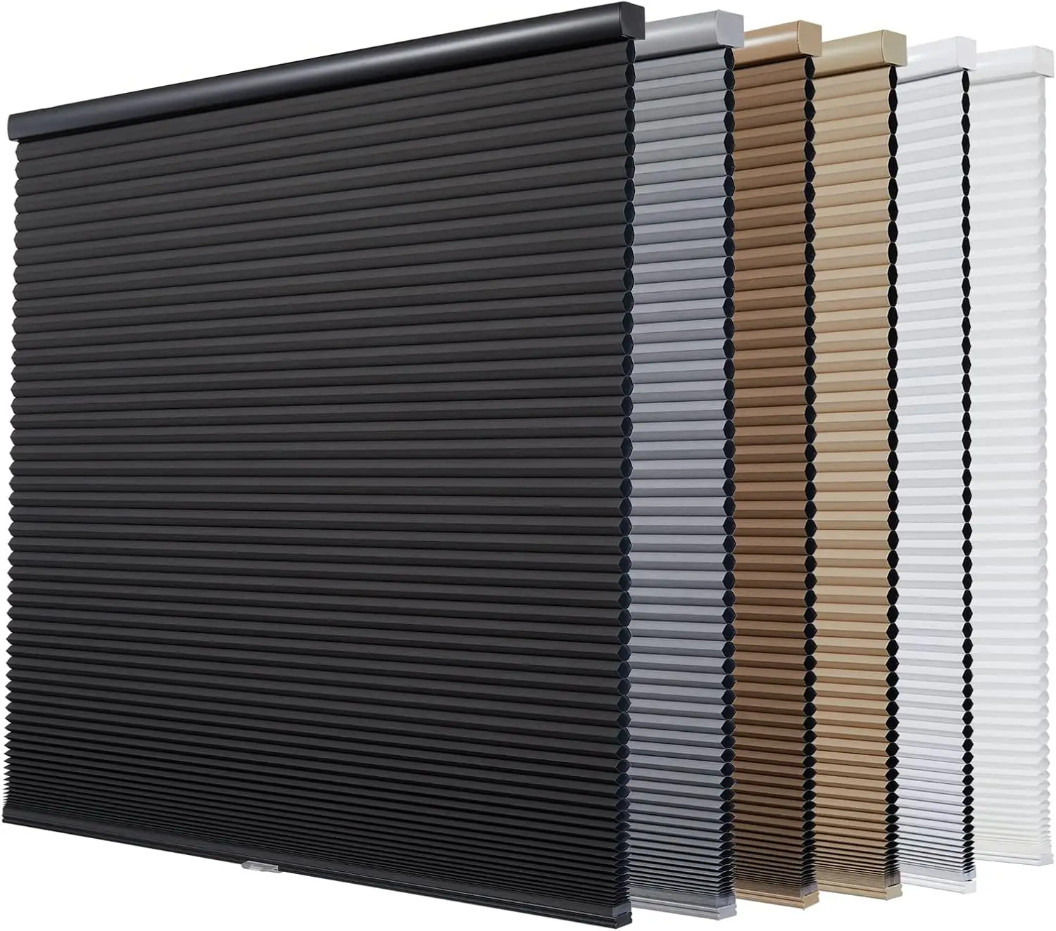 Custom Size Blackout Cellular Cordless Shades, Honeycomb Window Blinds for Windows, Bottom Up Window Shades for Home, Thermal In