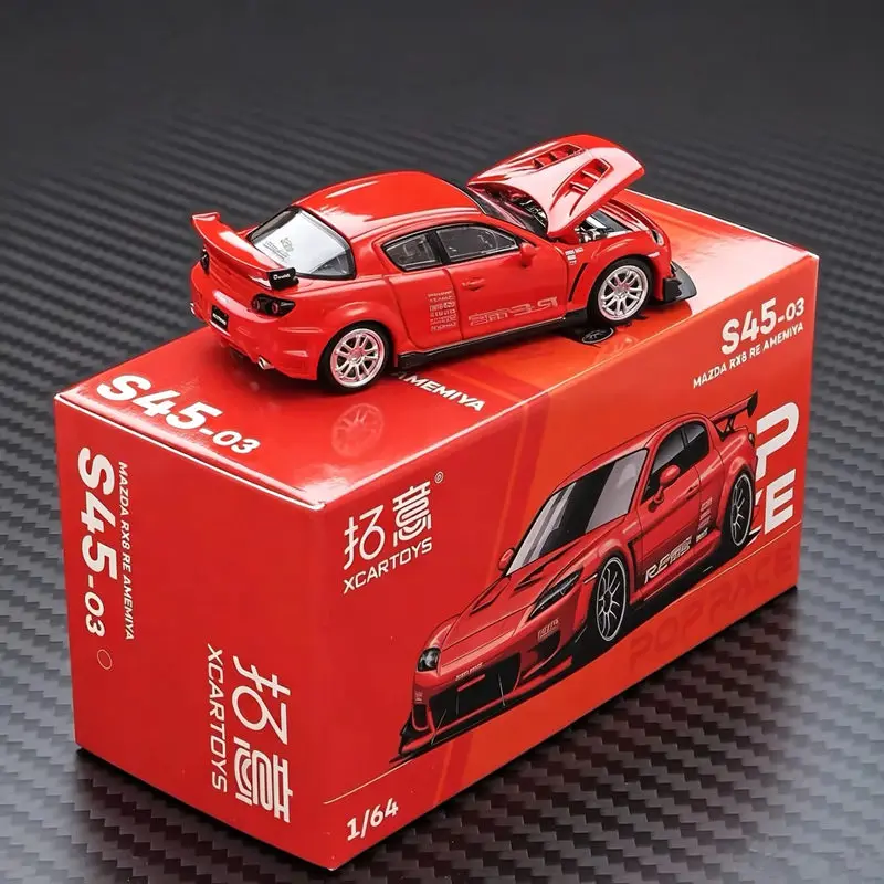1:64 MAZDA RX8 RE Coupe Alloy Super Sports Car Model Simulation Diecast Metal Track Racing Car Vehicle Model Collection Kid Gift