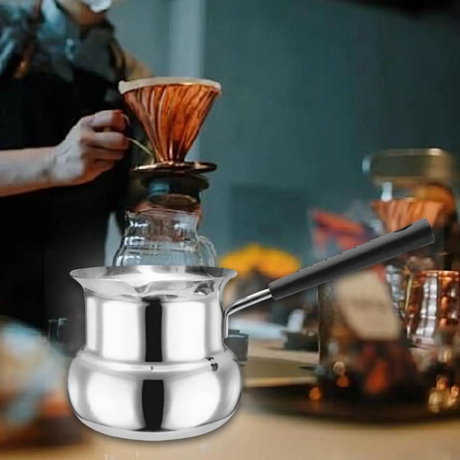Coffee Pot Coffee Server with Handle Multi Functional Warmer for Milk Tea Hot Chocolate Delicious Daily Camping