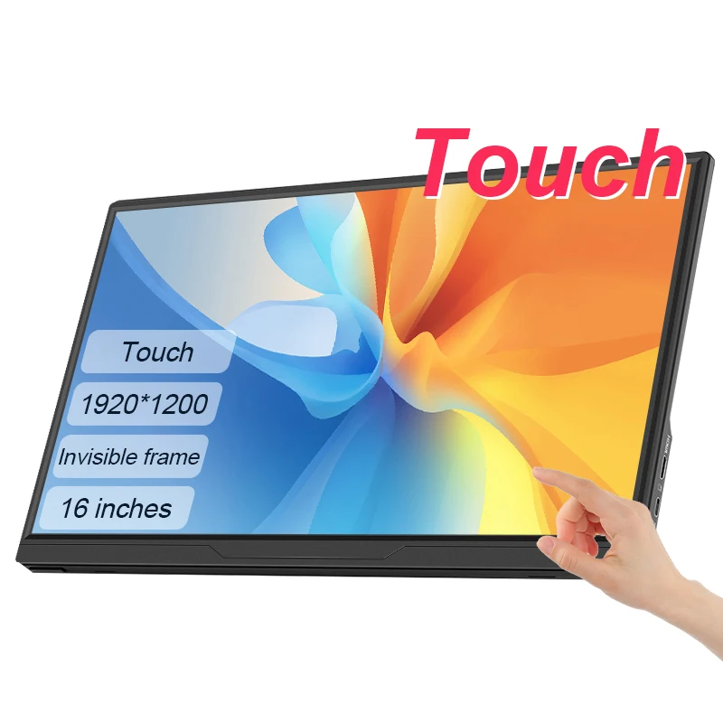 LANLIPU 14/15.6/16inch Touch Portable Monitor 1920*1200 For Cell Phone LaptopG For XBox PS4 /5Switch Computer Extension Display
