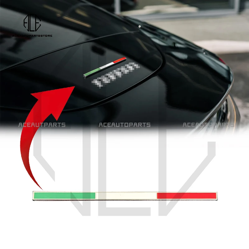 

Новый значок с итальянским флагом Ferrari, эмблема для заднего капота, автомобильные наклейки, автоаксессуары, все модели F8 SF90 458 488 F12 812 F430