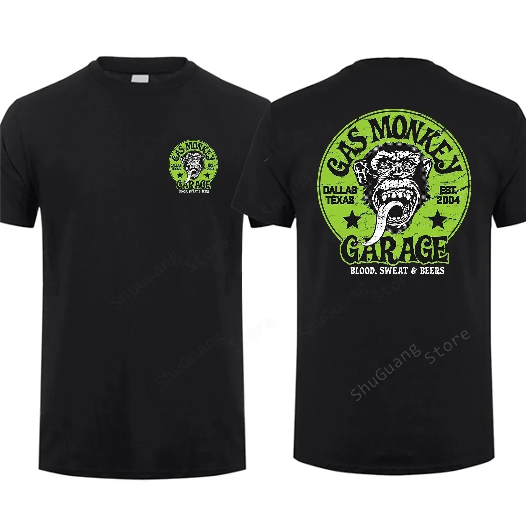 2024 Gas Monkeys Garage Printed Tshirt Vintage Fashion Men T Shirt Unique Classic Streetwear Harajuku Women Tee ModaL Tops