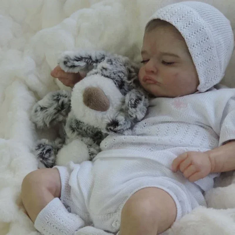 18inch Reborn Doll Kit Rosalie Newborn Baby Lifelike  Already Painted Visible Veins Unassembled Doll Parts