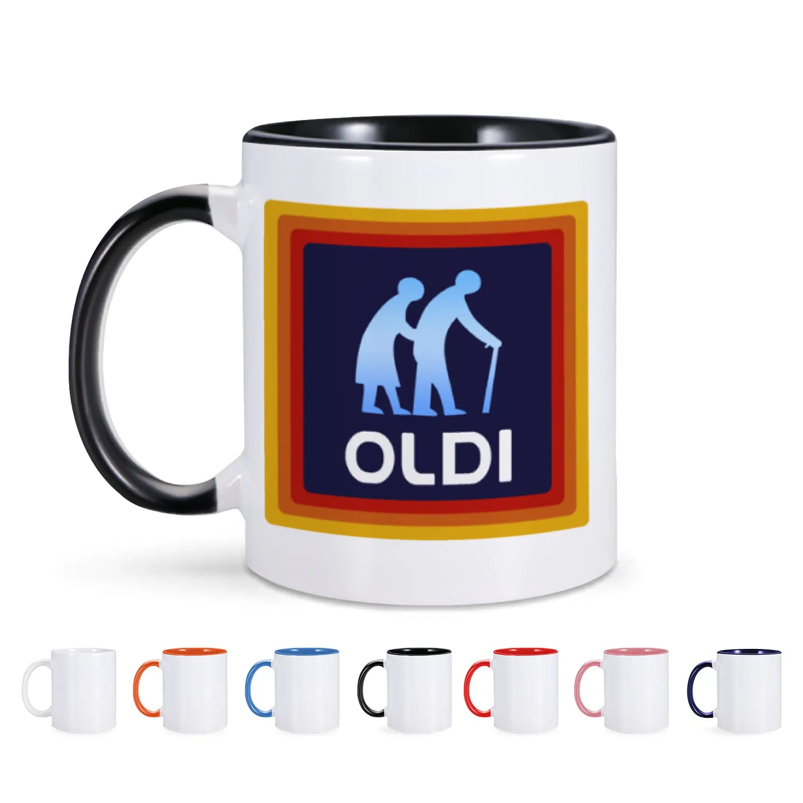 1pc OLDI Coffee Mug Funny Birthday Retirement Gift For Senior Citizens Gag Gift For Grandma Grandpa- Novelty Coffee Mug