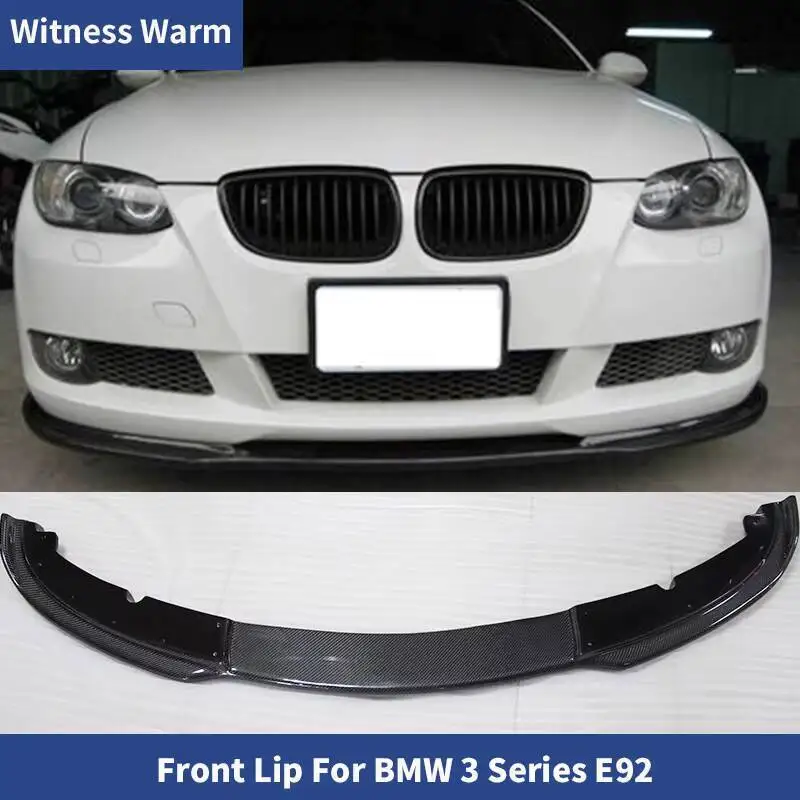 Pare-choc avant en fibre de carbone pour BMW 3 série E92, accessoire de voiture standard 2010-2012 Frp non peint