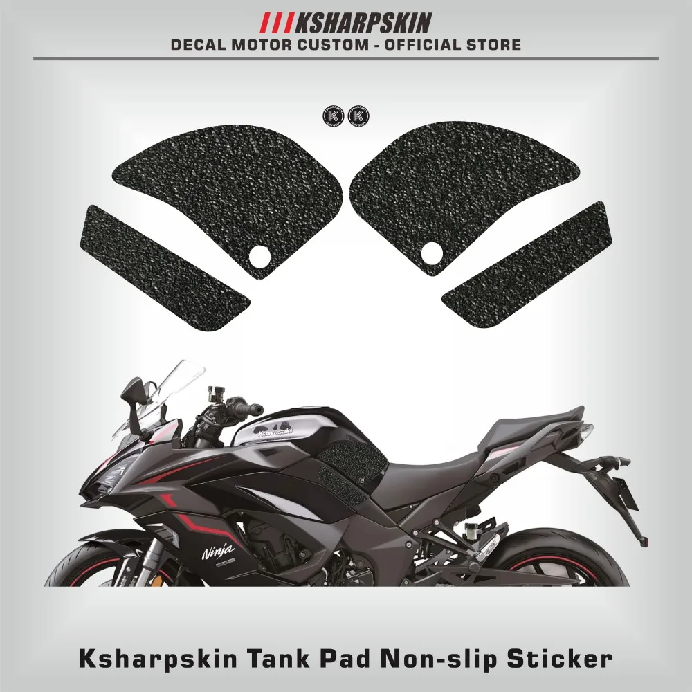 

Motorcycle protection pad tank grip fuel tank pad sticker gasoline knee traction side Non-slip decals for KAWASAKI NINJA 1000 SX