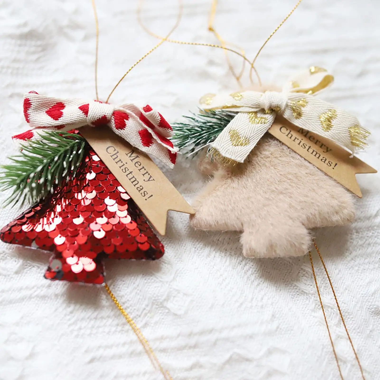 Christmas Bells For Door 2 Pieces Winter Holiday Festive Ornaments Christmas Bell Wind Chimes For Indoor Home Bedroom Living