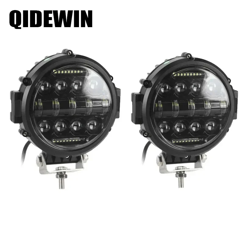 2 ST Ronde 7 Inch 150 W Aluminium LED Verlichting Bar Multifunctionele High Power Spotlight Rijden Lamp mistlamp