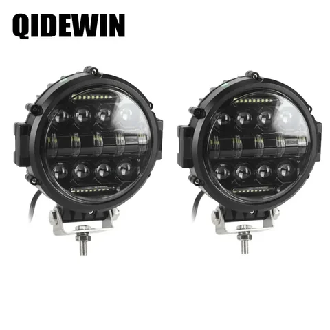 7" 100W Круглый Искусственный Рабочий Световой Бар Дневные Ходовые Огни Белая Полоса Фары Для Внедорожников, Квадроциклов