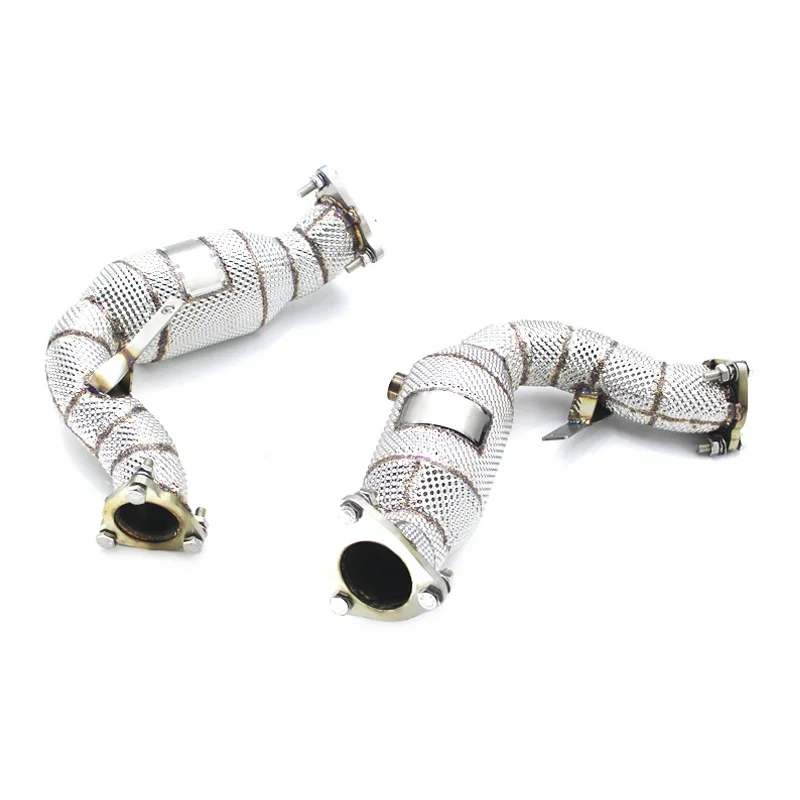 

Head Section High flow Pipes Exhaust Pipes branch downpipe Exhaust Pipe with catalyst For Audi S4/S5 B8/B8.5 3.0T