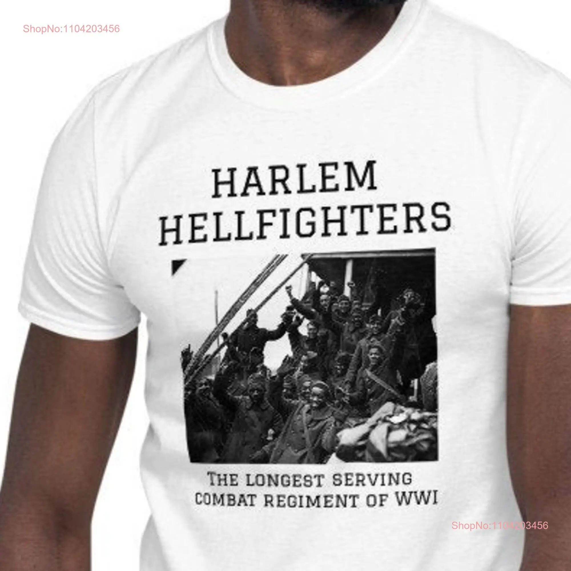 African American Unsung Heroes Harlem Hellfighter's  T Shirt Black Pride  History Month long or short sleeves