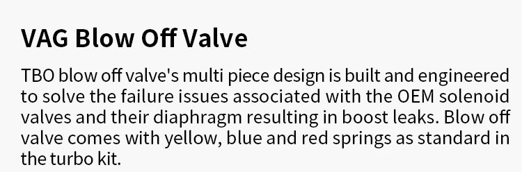 TBO Turbocharger BOV Blow Off Valve with Solenoid for VW 206-5101