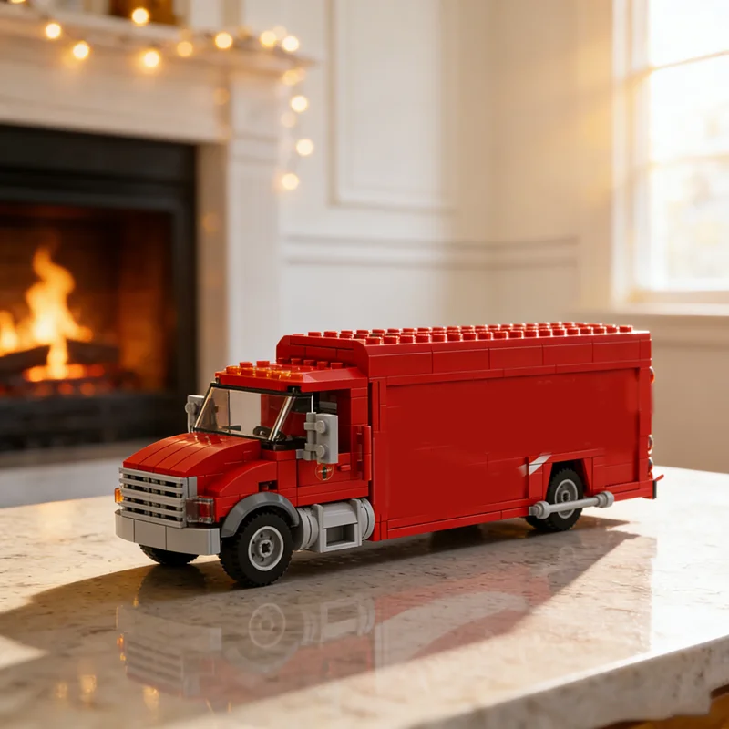 

315pcs MOC City Cargo Bricky Cola Beverage Truck Model Building Christmas Gift Blocks Toys Architecture Creative DIY Idea