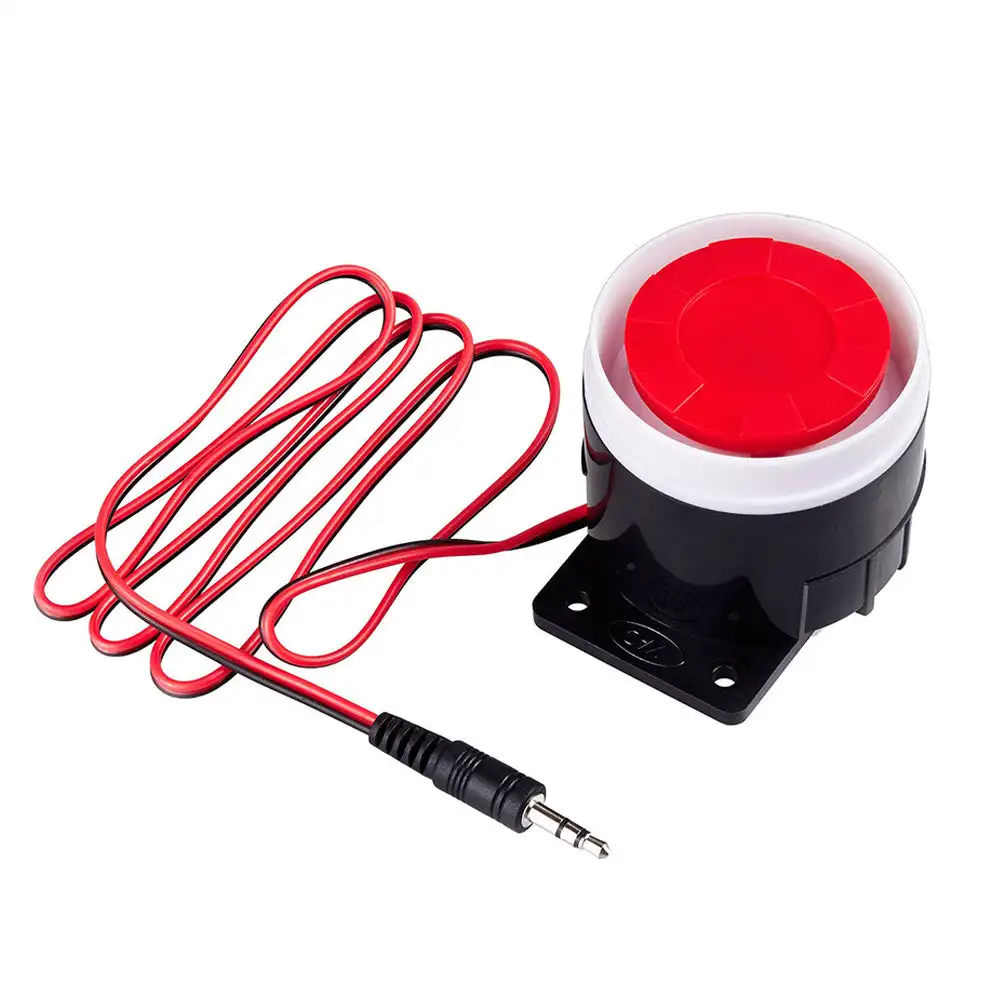 DC 5-12V Mini Alarm Siren Audio and Visual Alarm Anti-theft Buzzer High-decibel Security Piezo Buzzer Alarm Horn