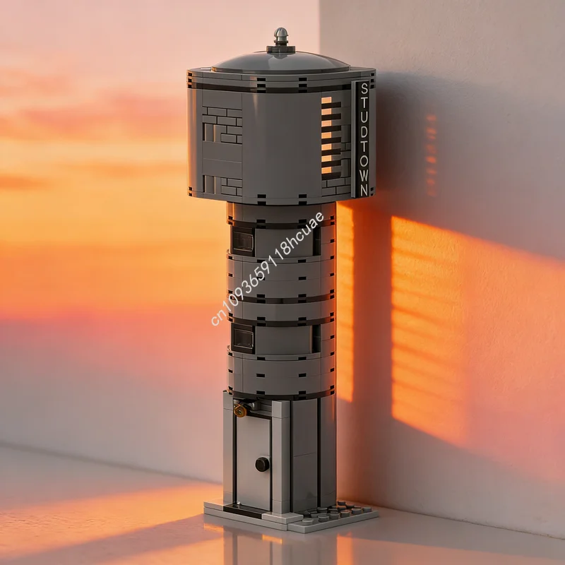 

307pcs MOC City Stud Town Water Tank Model Building Blocks Construction Christmas Gift DIY Creative Idea Toys Brick Education