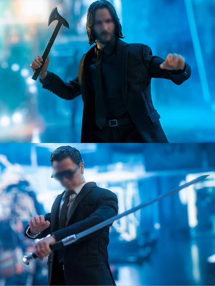 AT custom 1/12 Doek Beweegbare Man Action Figure John Wick Film Originele Delicate 6 "Volledige Set Soldaat Model Fans collectie