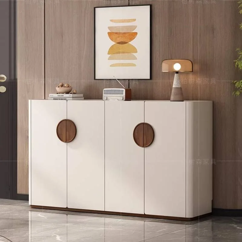 Italian Gray Nordic Shoe Cabinet Cream Dustproof Luxury Shoe Living Room Cabinet Entryway Corner Mueble Organizador Furniture