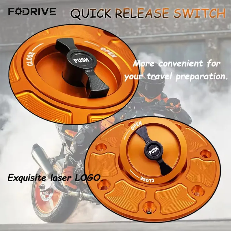 for DUKE RC 250 Keyless Quick Disassembly Fuel Tank Cap Oil Tank Fuel Caps Cover For KTM DUKE 125 200 250 390 RC125 200 250 390