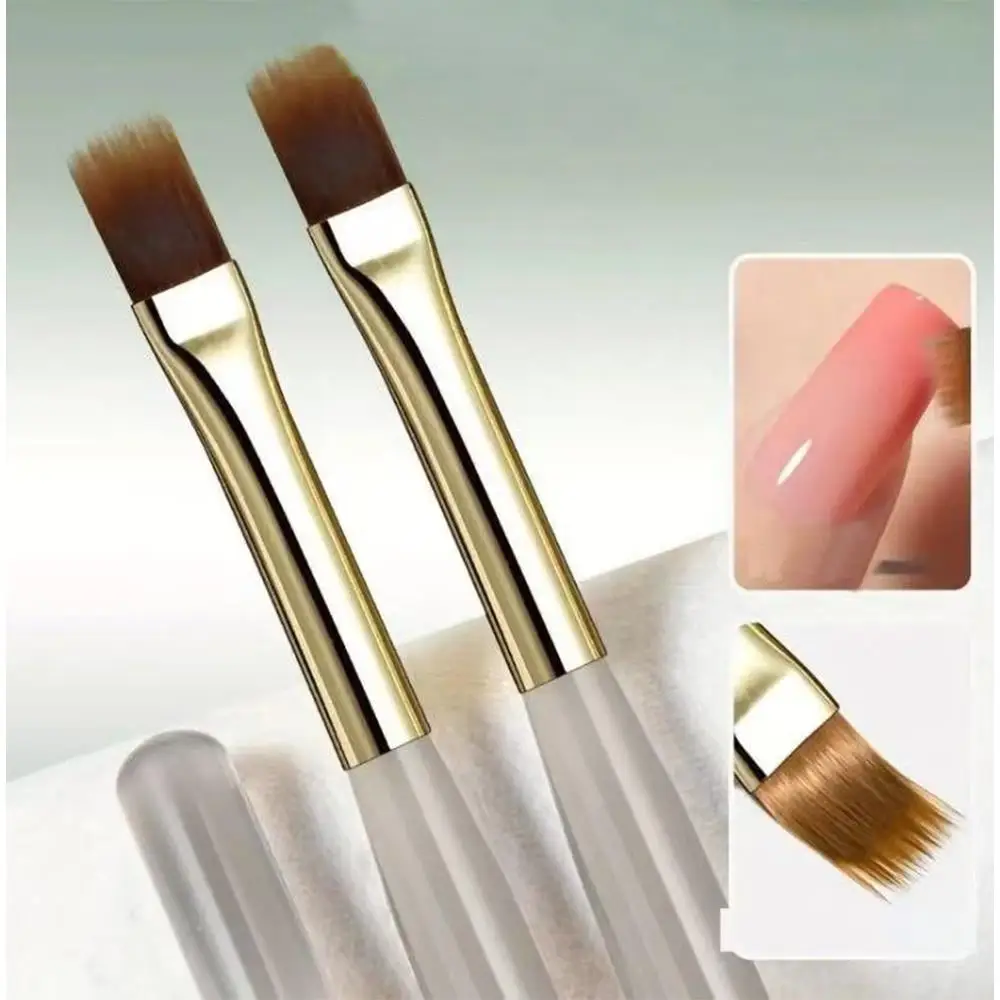 Pinceaux pour Nail Art à carreaux français, Tartan et lignes, stylo de peinture pour dessin, Extension de Gel UV, outils de manucure de conception à faire soi-même, 1/2 pièces