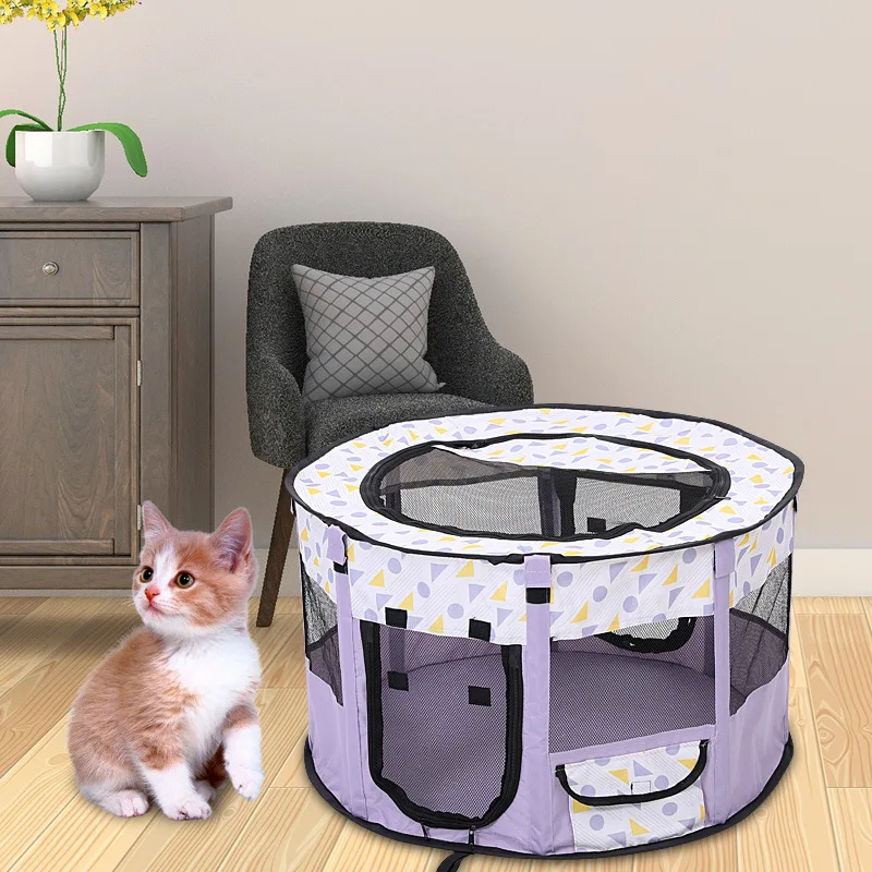 Delivery Room Cat House Kitten Lounger Cushion Easy To Use Cat House Sweet Cat Bed Basket Cozy Tent Folding Tent Pet Supplies