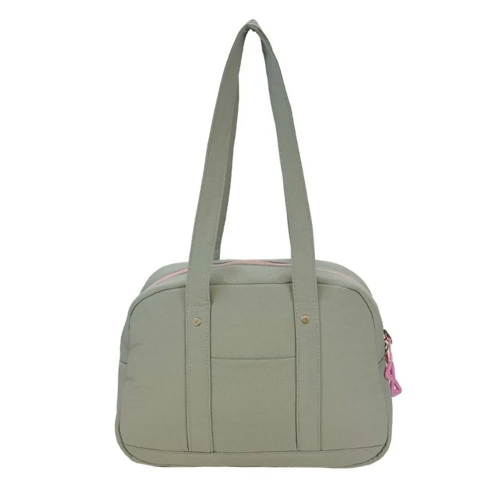 Lightweight Shoulder Bag Double Shoulder Straps Inner Pocket Tote Bag Sporty Casual Style Zipper Closure Storage Pouch