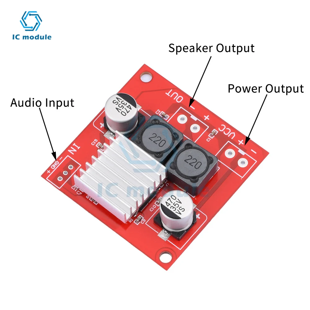 Módulo amplificador Digital CS8683H, Mono de alta potencia de 130W, fuente de alimentación única, DC5-34V de entrada equilibrada