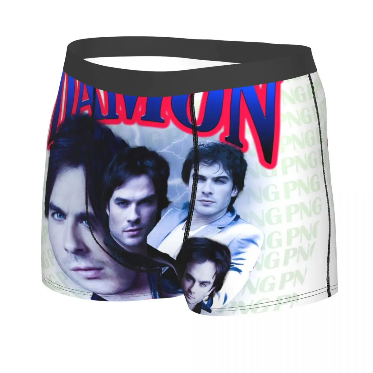 Custom Male Fashion Damon Salvatore Underwear Boxer Briefs Men Stretch Shorts Underpants