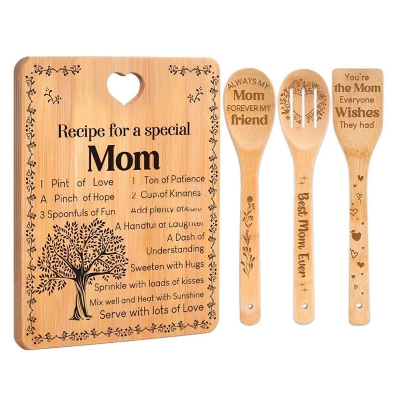 Bamboos Specting Board с подарком в форме сердца для матерей.