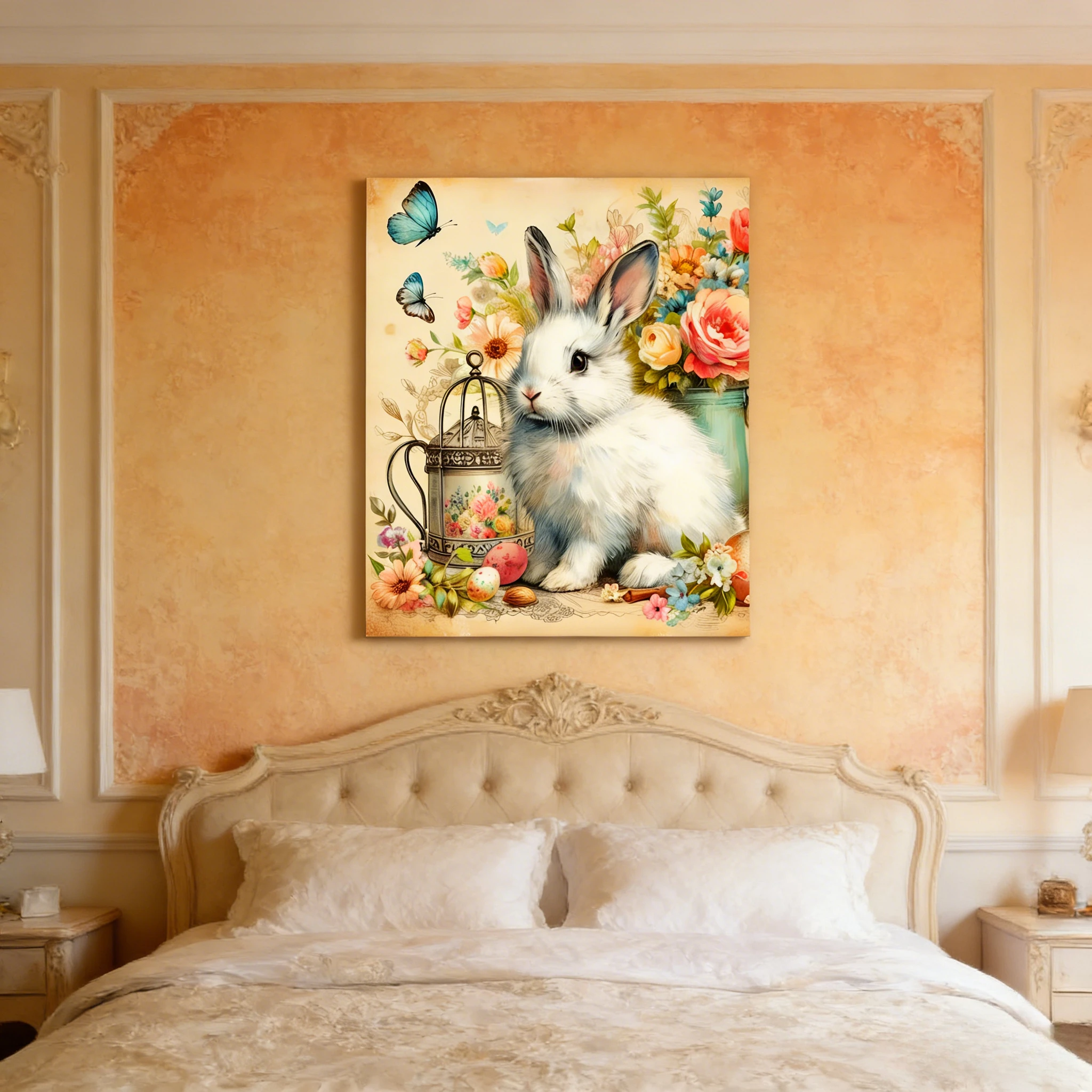 

Пазлы «Белый кролик в цвете» 500/1000/1200/2000 элементов, семейные развивающие игры для игровой комнаты, спальни, подарки