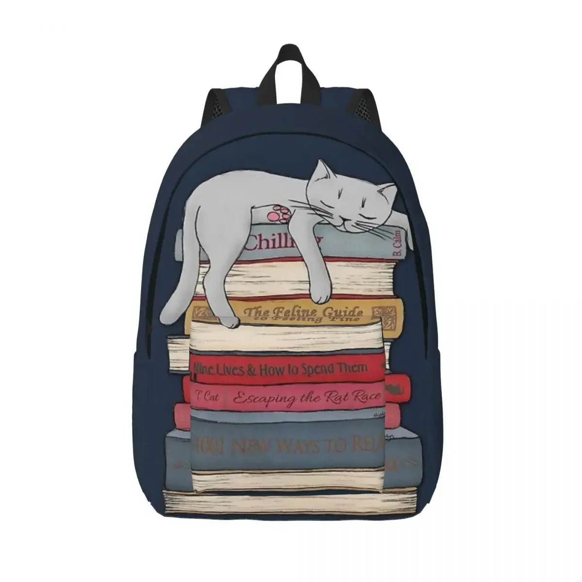 

How To Chill Like A Cat Backpack for Kindergarten School Student Catnap Kitty Cute Animal Bookbag Boy Girl Kids Daypack Travel