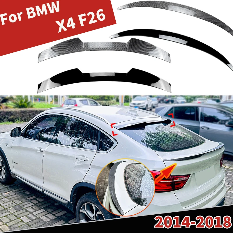 

For BMW X4 F26 2014-2018 Car Rear Top/mid Spoiler Wing Lip Roof Guard Trunk Board Splitter Lid Body kits Tuning Accessories