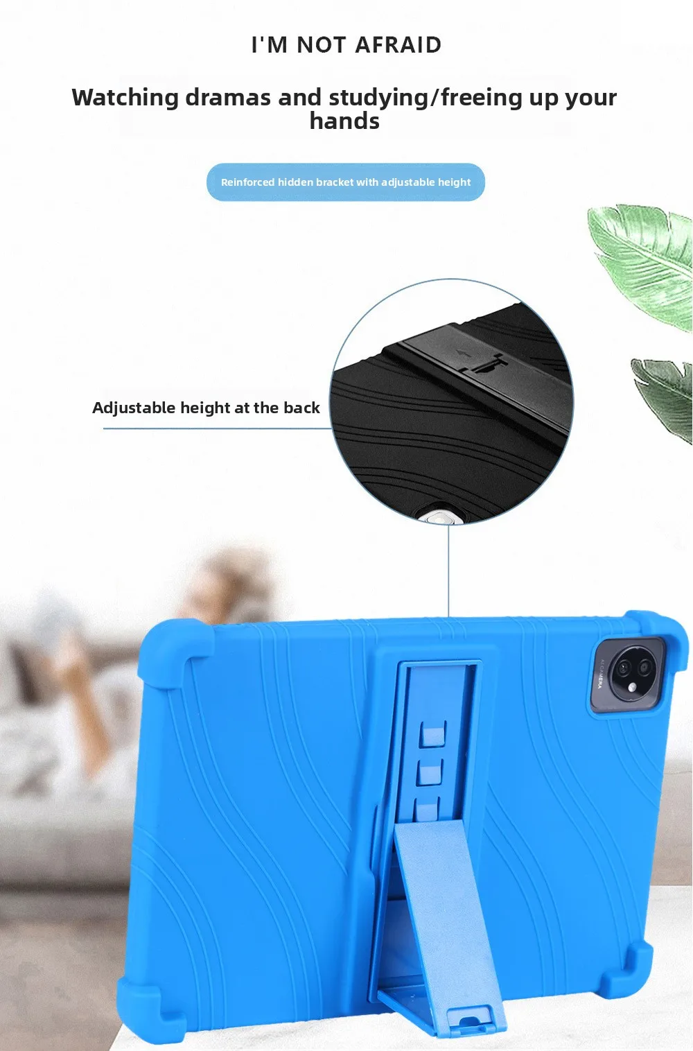 Silikonhülle für TABWEE T80 10,5 Zoll Tablet, stoßfeste Schutzhülle, TPU, Ganzkörper-Schutz vor Stürzen, rutschfest – Detail 3