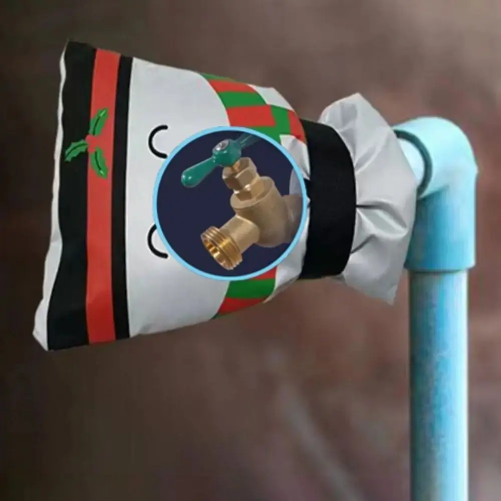 

Рождественский снеговик, уличный чехол для крана, многоразовый защитный чехол от мороза, садовый кран, защита от замерзания, водонепроницаемый носок