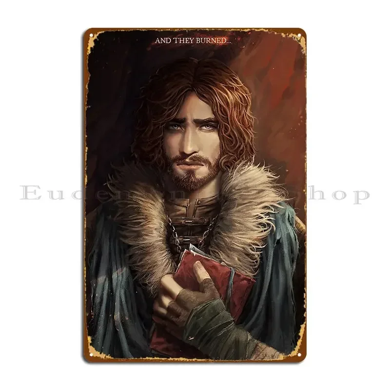 Burnt Metal Sign Poster Home Personalized Iron Cinema Mural Tin Sign Poster