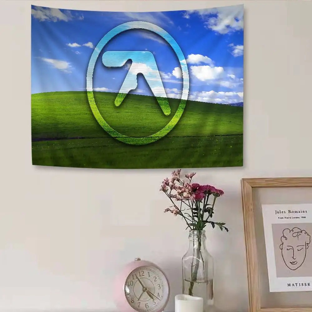 DJ A-Aphex T-Twins DIY Wall Tapestry Hanging Tarot Hippie Wall Rugs Dorm INS Home Decor